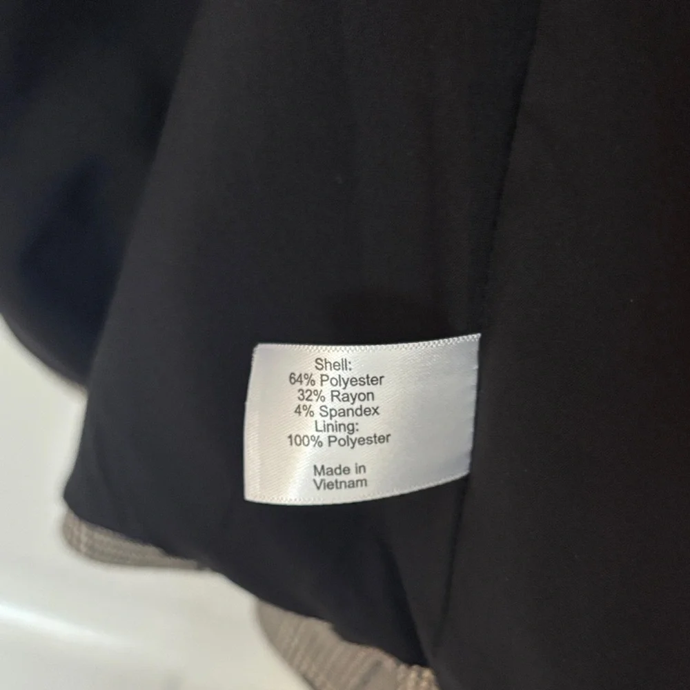 NWOT Lane Bryant Black and Tan Patterned Blazer - Picture 12 of 15